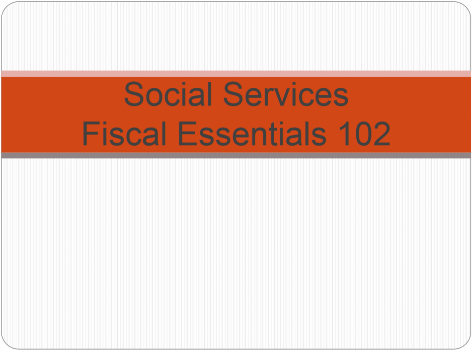 Fiscal Essentials 102